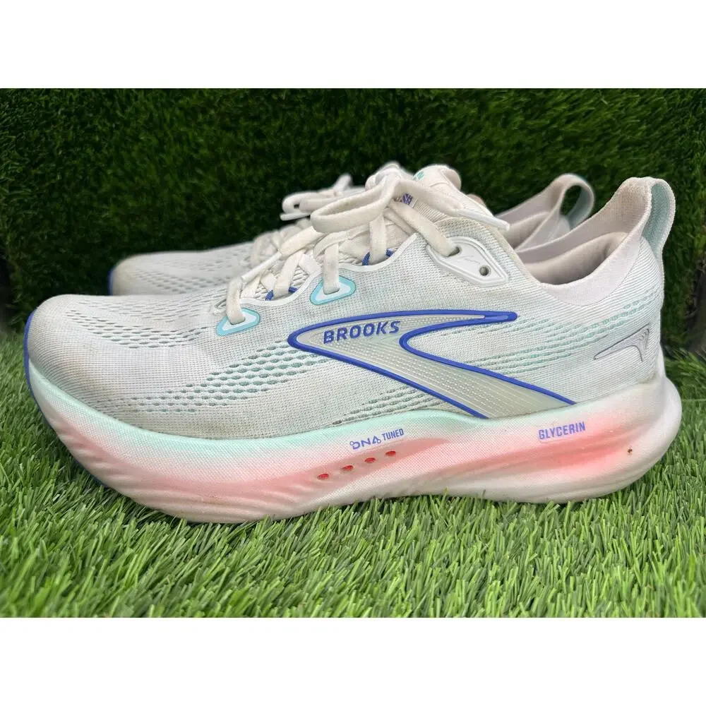 Brooks Glycerin 22 1204341B110 Athletic Sneaker Women's 9.5B White Jacquard Gym